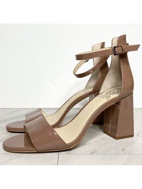 Vince Camuto Winderly Patent Leather Heeled Sandal 9.5